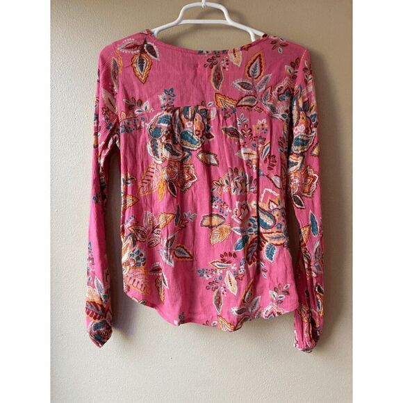 Hollister Floral and Foliage Patterned Crossover Top Women's Size XS - Picture 2 of 2